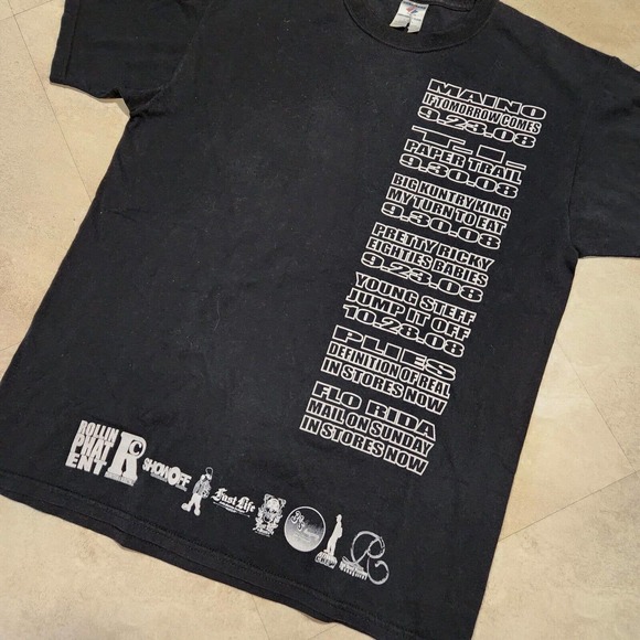 Atlantic Street AS Music T Shirt Mens L Large Flo Rida Big Kuntry Concert Tour - Picture 6 of 9